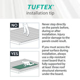 Tuftex SeaCoaster 2.17-ft x 6-ft Corrugated Tan PVC Plastic Roof Panel, 10-Pack