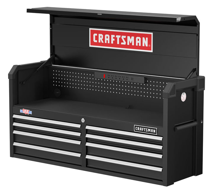 CRAFTSMAN 2000 Series 51.5-in W x 24.7-in H 8-Drawer Steel Tool Chest (Black)