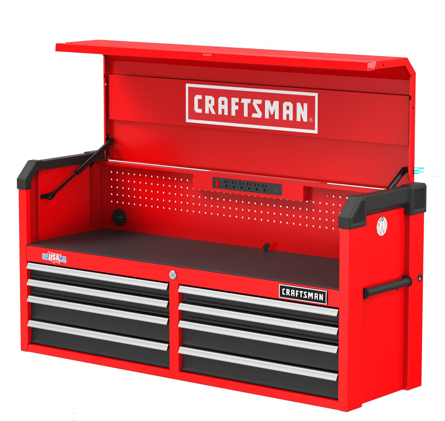 CRAFTSMAN 2000 Series 8-Drawer Steel Tool Chest, Red