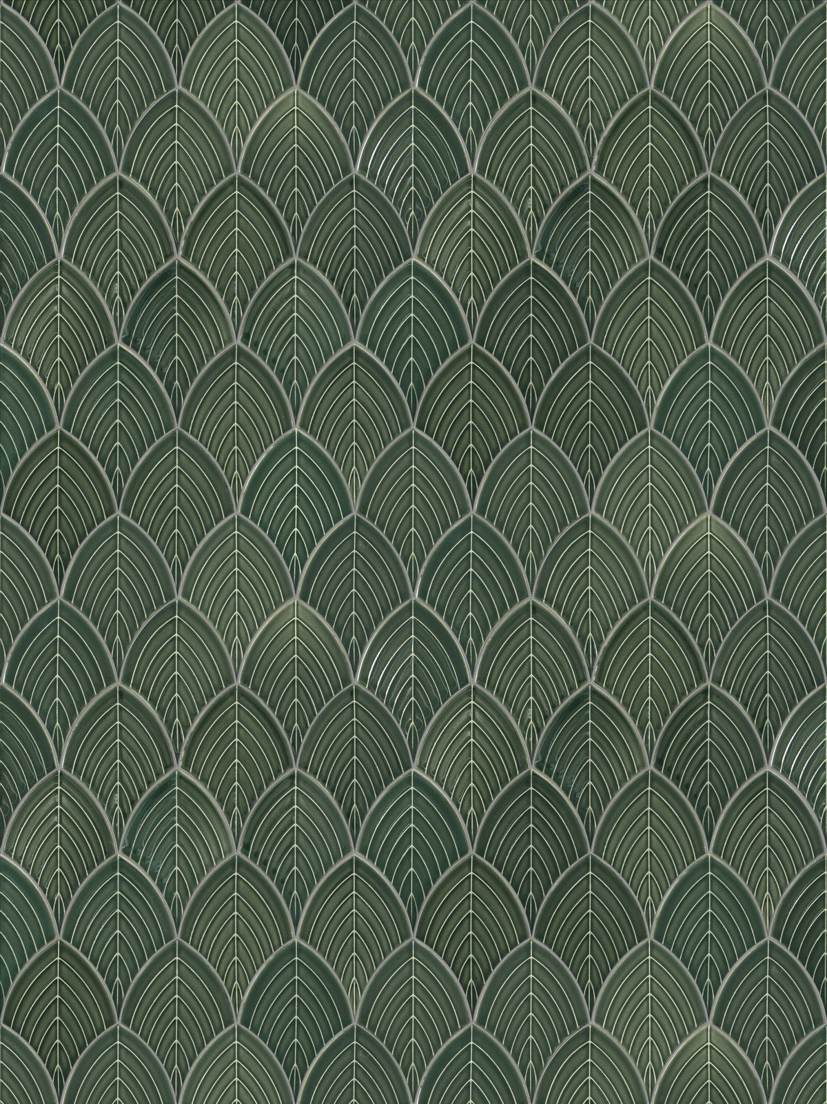 Satori Hudson Pine Green 11-in x 13-in Glazed Porcelain Arabesque Mosaic Wall Tile product image