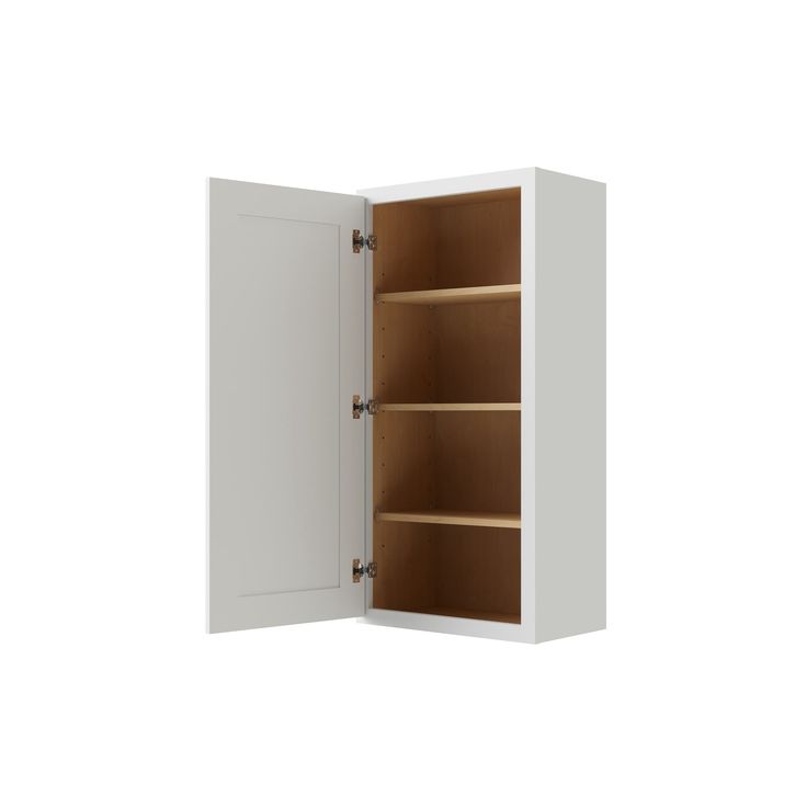 RELIABILT Parkstone 21-in W x 42-in H x 12-in D White Wall Fully Assembled Plywood Cabinet (Shaker Door Style)