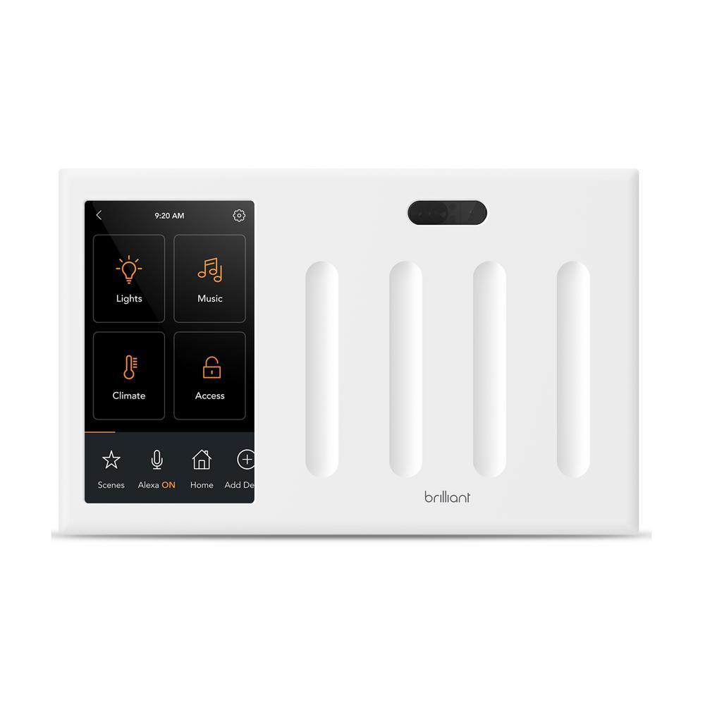 Smart Home Control (2-Switch Panel) for Amazon Alexa, Google Assistant, Apple HomeKit, Ring, Sonos and More - Super Arbor
