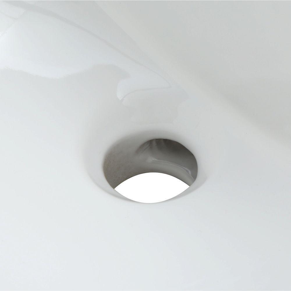 Cornice Wall-Mount Bathroom Sink in White - Super Arbor