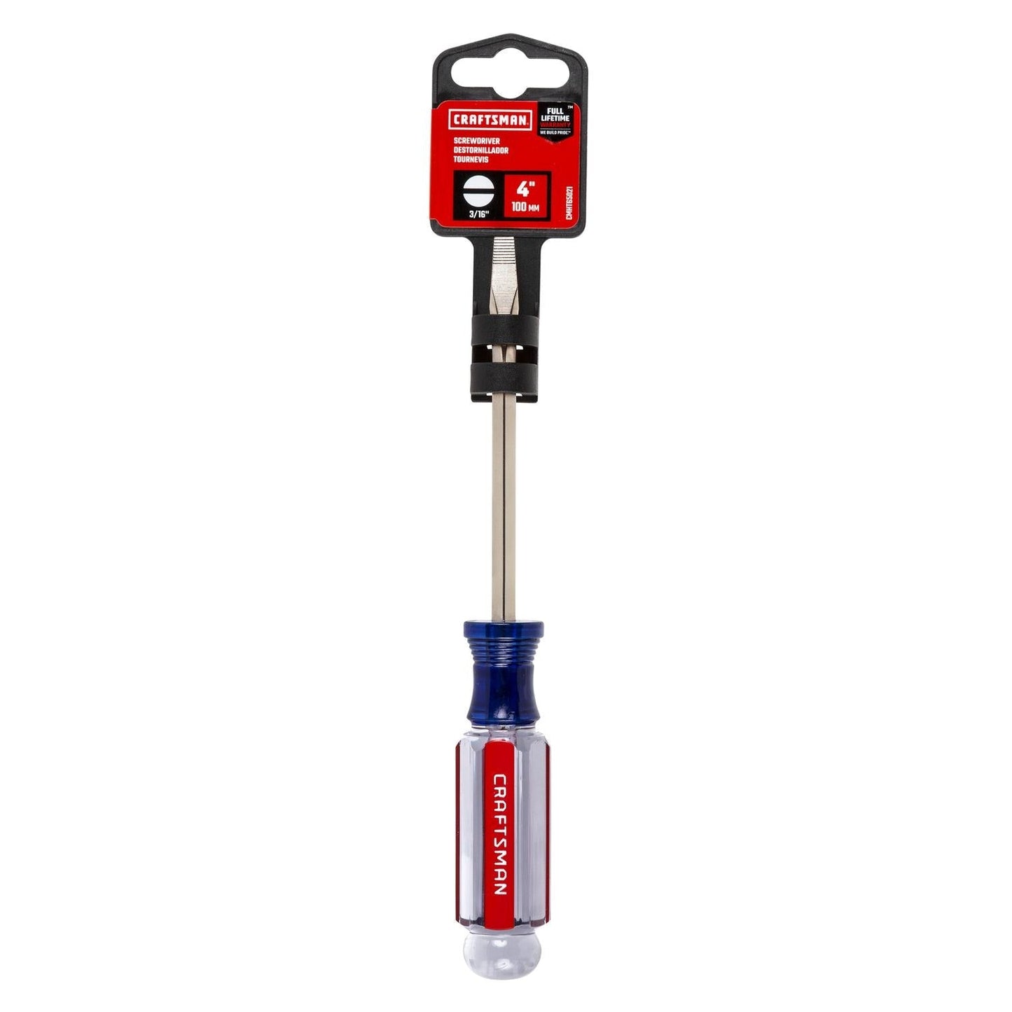 Craftsman 3/16 in. X 4 in. L Slotted Screwdriver - Durable Alloy Steel