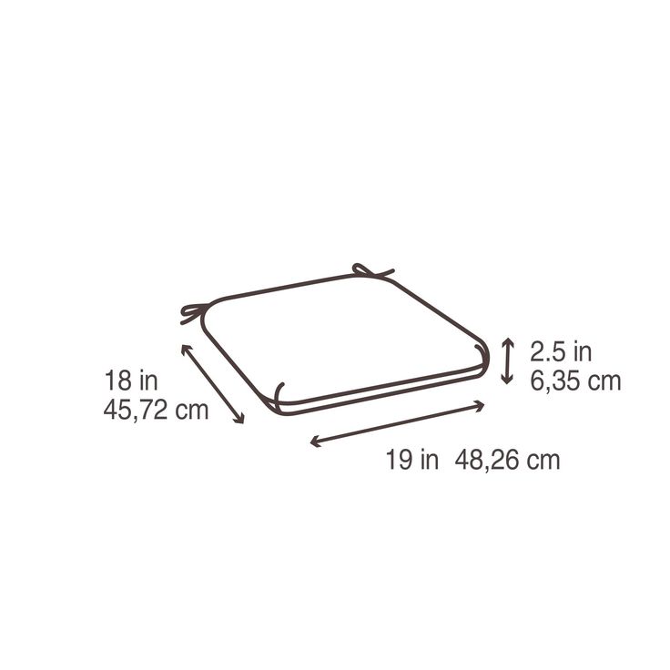 Style Selections Tilda Trellis Seat Pad