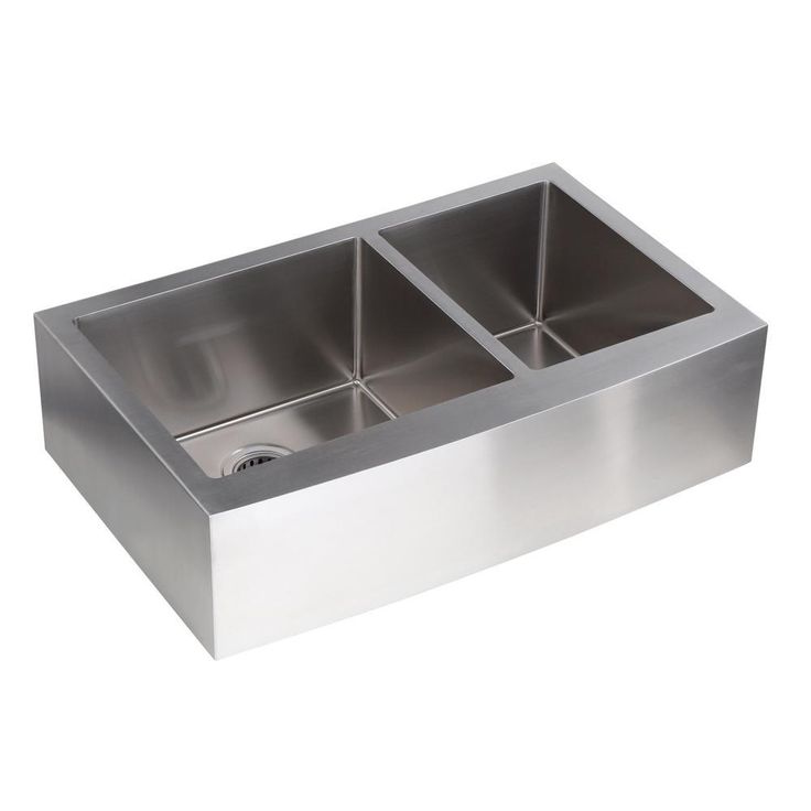 Farmhouse Apron Front Undermount 16-Gauge Stainless Steel 33 in. 60/40 Double Bowl Kitchen Sink with Grids and Drains