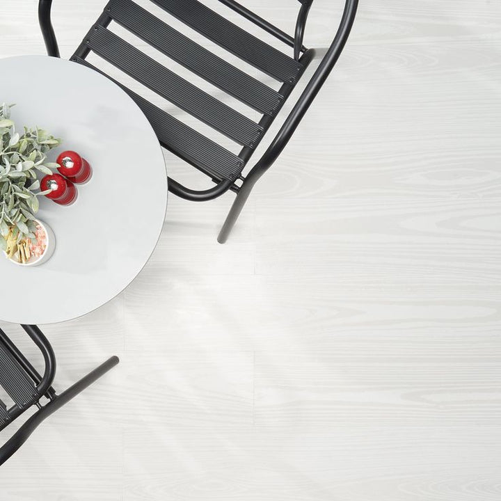 Bond Tile Sketchwood White 8 in. x 48 in. Matte Porcelain Floor and Wall Tile (5 Pieces 12.91 Sq. Ft. / Box)