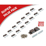 Brown Double Magnetic Touch Door Latch (300-Pack) - Super Arbor