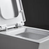 1-Piece 1.28 GPF Dual Flush High Efficiency Elongated Toilet in White, Seat Included - Super Arbor