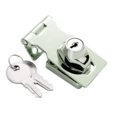 2-1/2 in. Chrome Keyed Hasp Lock - Super Arbor