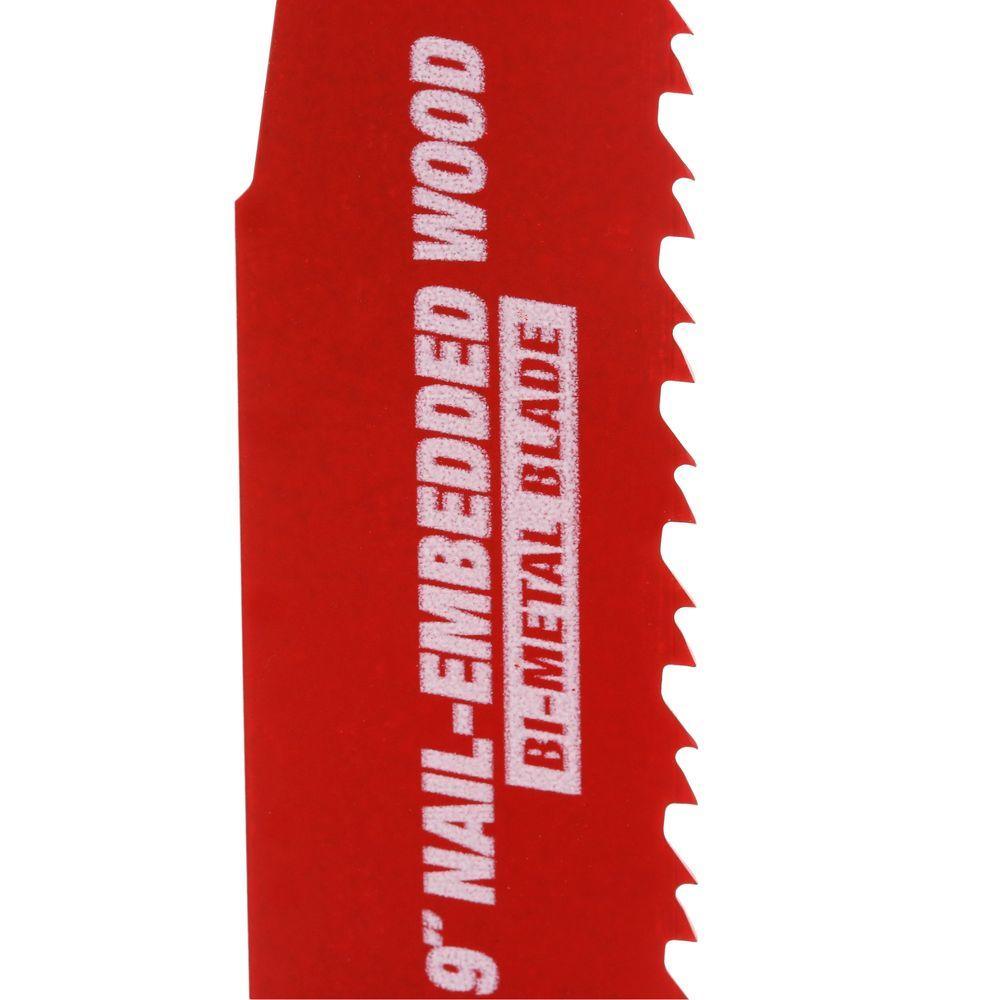 Nail-Embedded Wood and Metal Cutting Bi-Metal Reciprocating Saw Blade Set (6-Piece) - Super Arbor