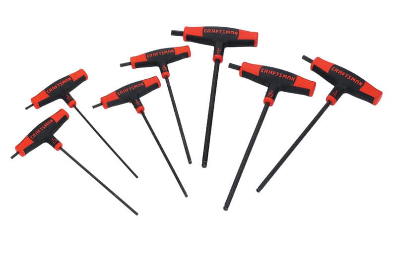 Craftsman Assorted SAE T-Handle Hex Key Set, 7 pc