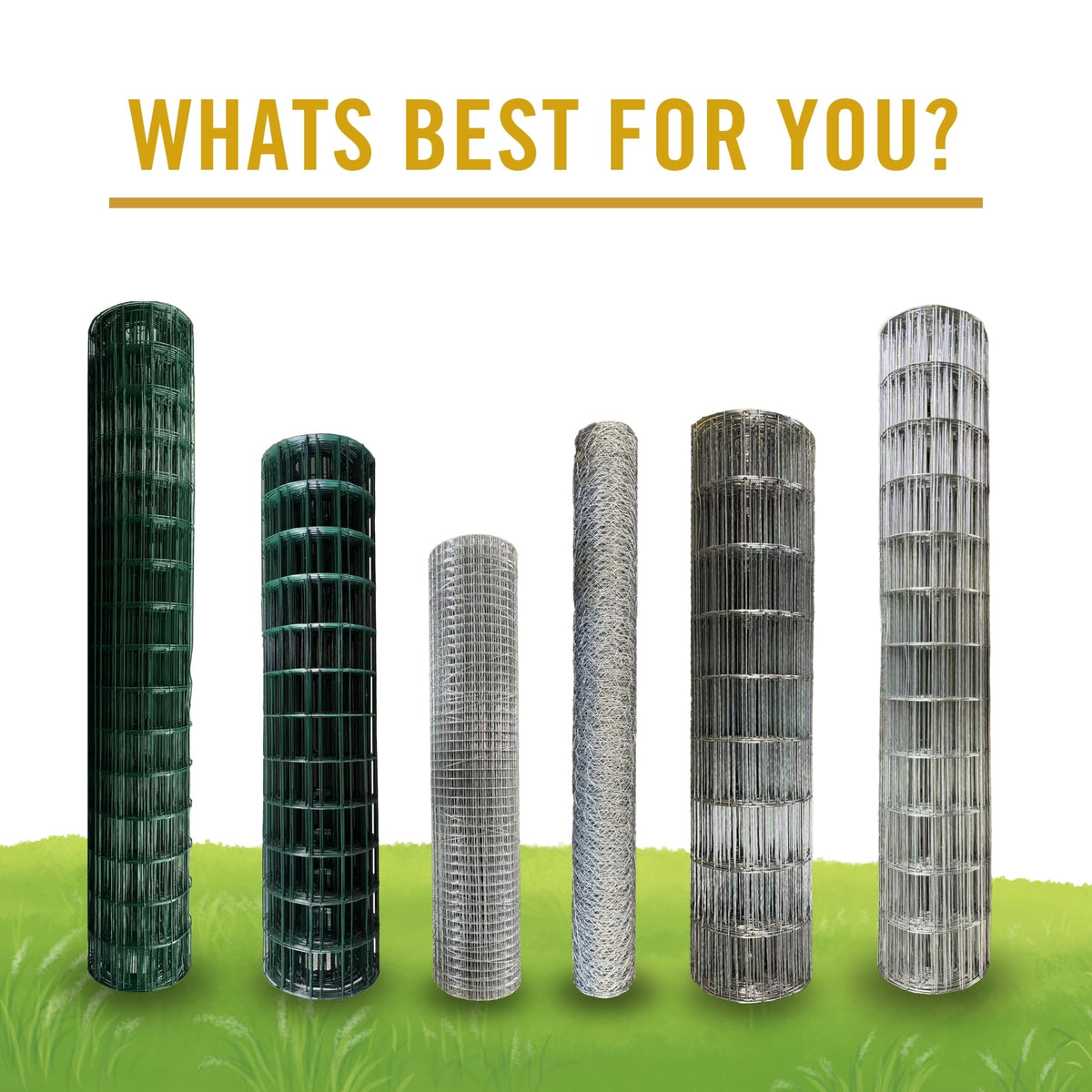 Nuvo Iron Galvanized Steel Welded Wire Fencing 50-Feet x 3-Feet, 14-Gauge