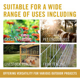 Nuvo Iron 50' x 4' Hot Dipped Galvanized Steel Welded Wire Fencing