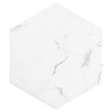 Timeless Calacatta Hex 8-5/8 in. x 9-7/8 in. Porcelain Floor and Wall Tile (11.56 sq. ft. / case) - Super Arbor