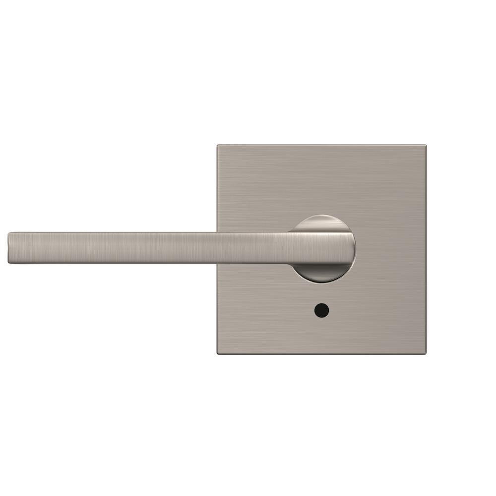 Custom Latitude Satin Nickel Collins Trim Dummy Door Lever (2-pack) - Super Arbor