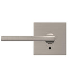 Custom Latitude Satin Nickel Collins Trim Dummy Door Lever (2-pack) - Super Arbor