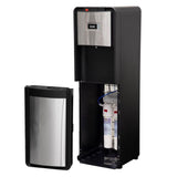 Bottleless Point-of-Use Hot/Room/Cold Water Dispenser in Black and Stainless with Dual-Stage Water Filtration System