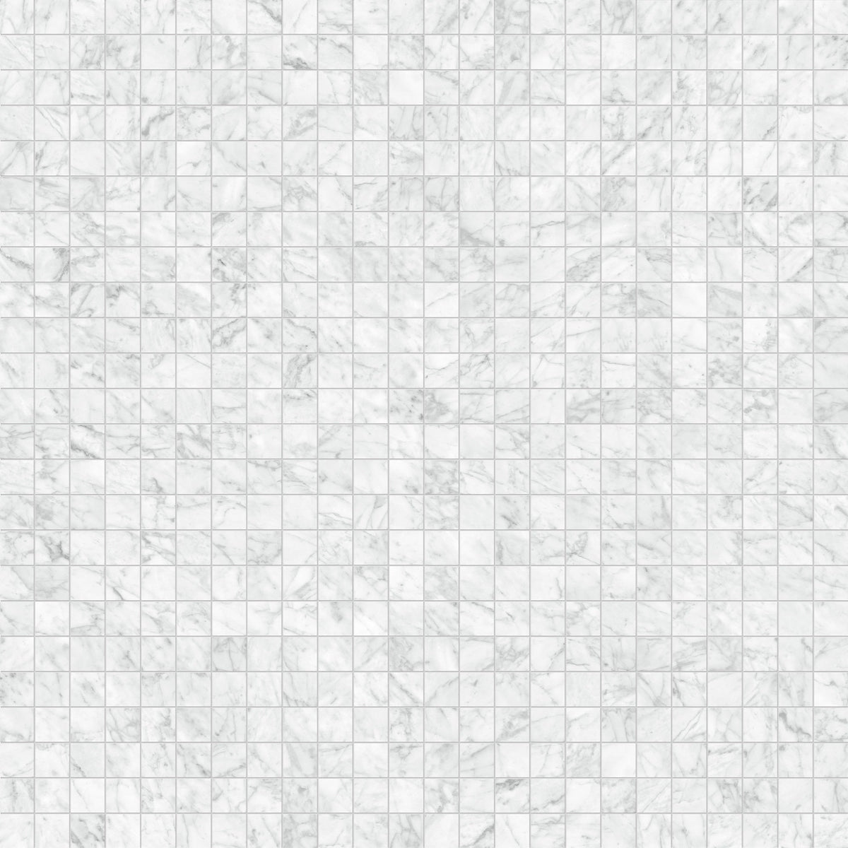 Satori La Marca Carrara Gioia 12-in x 12-in Honed Porcelain Marble look Mosaic Wall Tile product image
