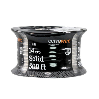 500 ft. 14/1 White Solid THHN Wire - Super Arbor