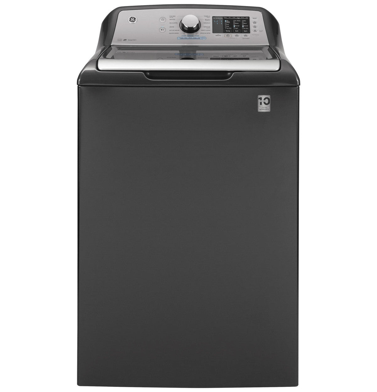 GE 4.6-cu ft High Efficiency Top-Load Washer, Diamond Gray, ENERGY STAR (GTW725 Series)