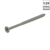 #7 x 2 in. Phillips Bugle-Head Coarse Thread Sharp Point Polymer Coated Exterior Screws (1 lb./Pack)