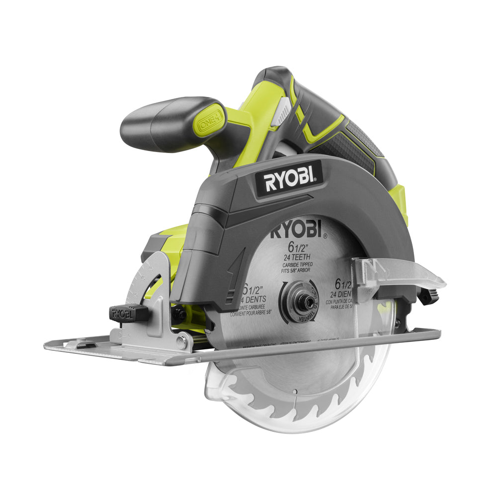 RYOBI 18-Volt ONE+ Cordless 6-1/2 in. Circular Saw with 1.5 Ah Compact Lithium-Ion Battery