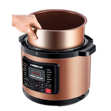 6 Qt. Copper Electric Pressure Cooker with Non-Stick Interior