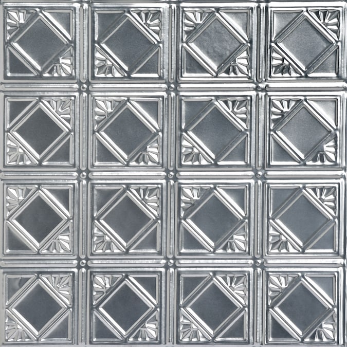 From Plain to Beautiful in Hours 2-ft x 2-ft Carnivale Lacquered Steel Surface-mount Ceiling Tile (6-Pack, 24-sq ft / Case)