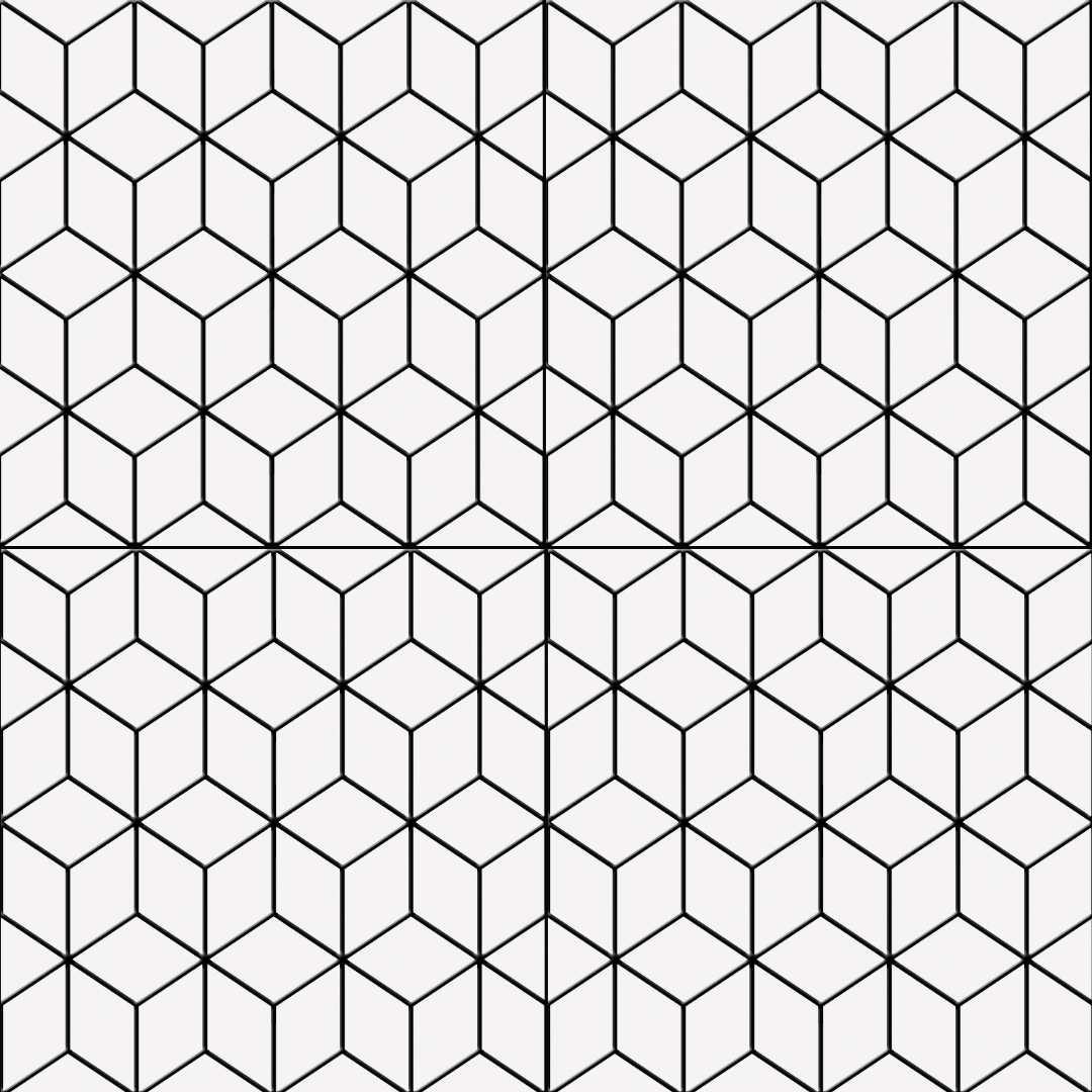 The Tile Life Winifred Black 10-in x 10-in Glossy Porcelain Encaustic Floor and Wall Tile product image