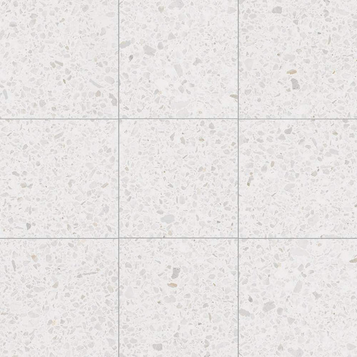 The Tile Life Terrazzo Nacar White 8-in x 8-in Matte Porcelain Patterned Floor and Wall Tile product image