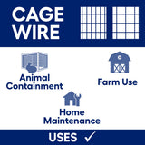 GARDEN CRAFT Gray Galvanized Steel Welded Wire Fencing - 50ft x 3ft