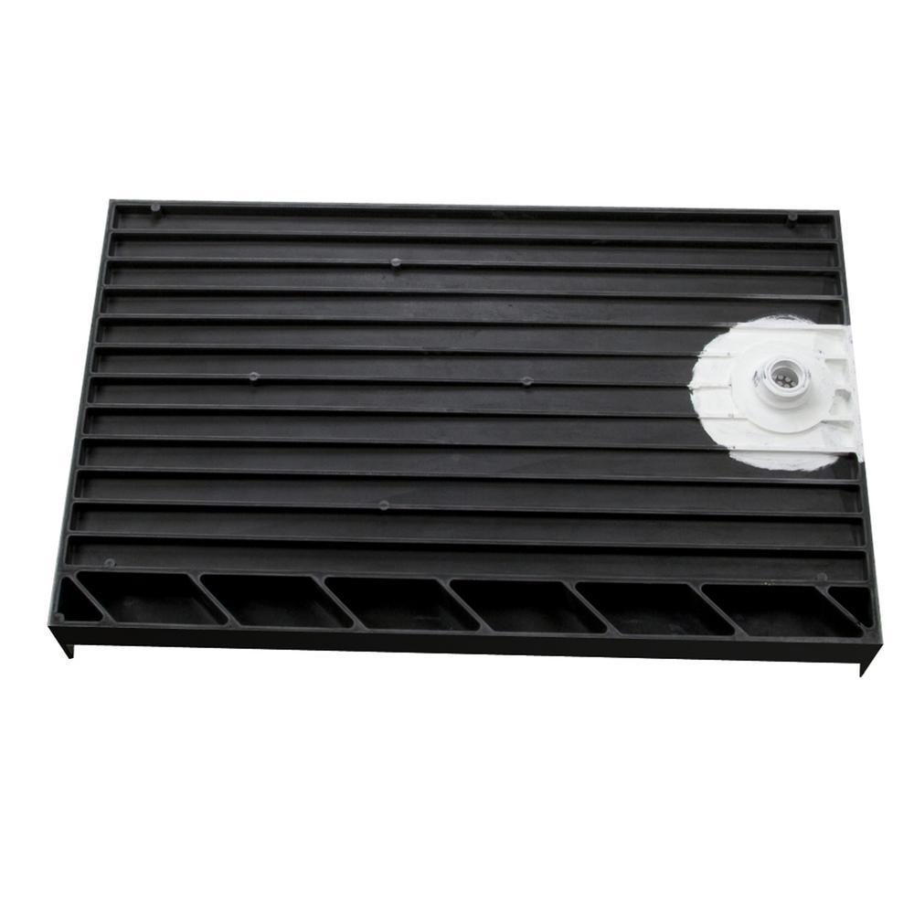 Redi Base 32 in. x 60 in. Single Threshold Shower Base with Left Drain and Polished Chrome Drain Plate - Super Arbor