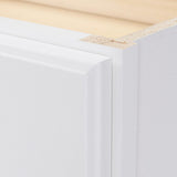 Hampton Assembled 36x34.5x24 in. Base Kitchen Cabinet with Ball-Bearing Drawer Glides in Satin White