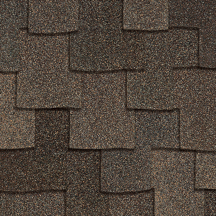 Owens Corning Woodcrest Lifetime Architectural Asphalt Roof Shingles, Chestnut, 16.67-sq ft per Bundle (6 Bundles per Square)