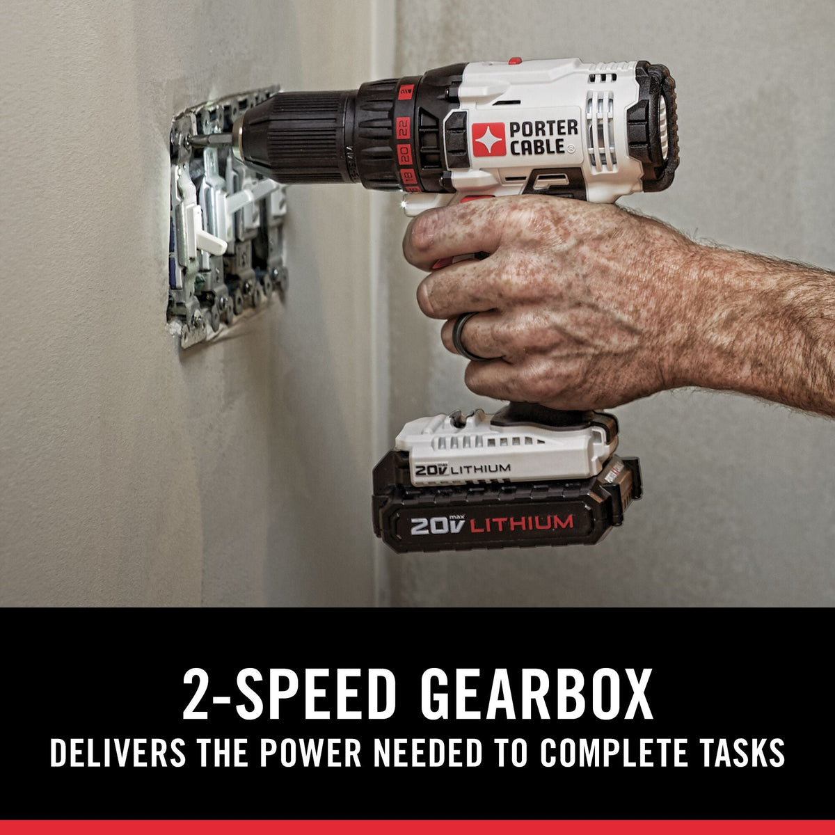 PORTER-CABLE 20-Volt Max 1/2-in Cordless Drill/Driver Kit with Charger and Battery