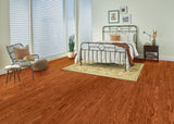 Bruce Oak Gunstock hardwood flooring — installed room view