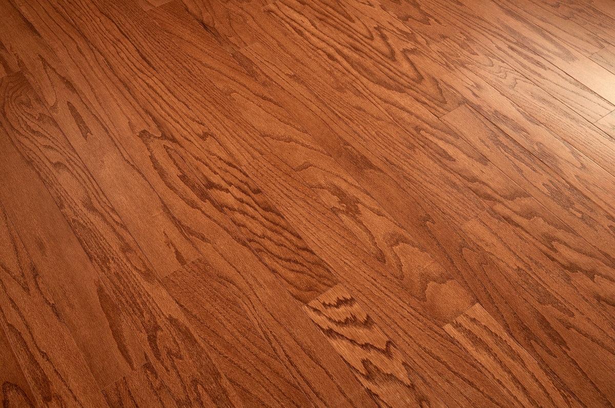 Bruce Oak Gunstock hardwood flooring — color and finish detail