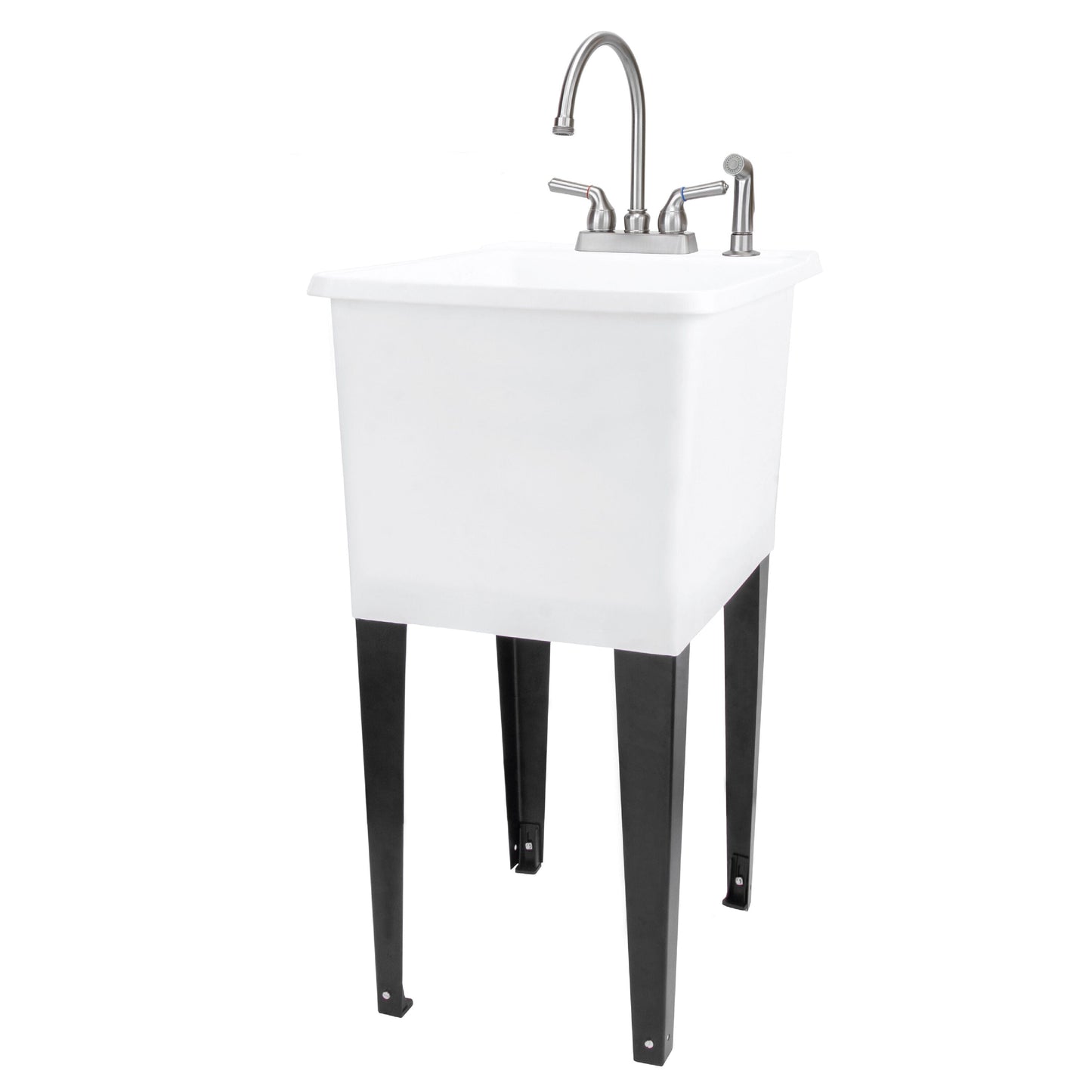 Cambridge Resources 17.75" x 23.25" Freestanding Utility Tub with Faucet