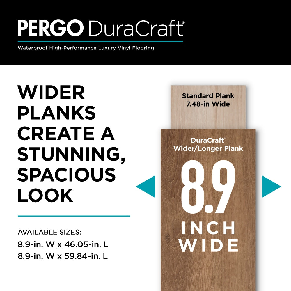 Pergo DuraCraft Galway Oak Extra Long 22-mil Waterproof Luxury Vinyl Plank Flooring