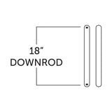 18 in. Bright Brass Extension Downrod for 10 ft. or 11 ft. ceilings