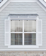 Pella 150 Series Replacement 35-1/2-in x 35-1/2-in White Vinyl Low‑E Argon Double-Hung Window, Full Screen Included