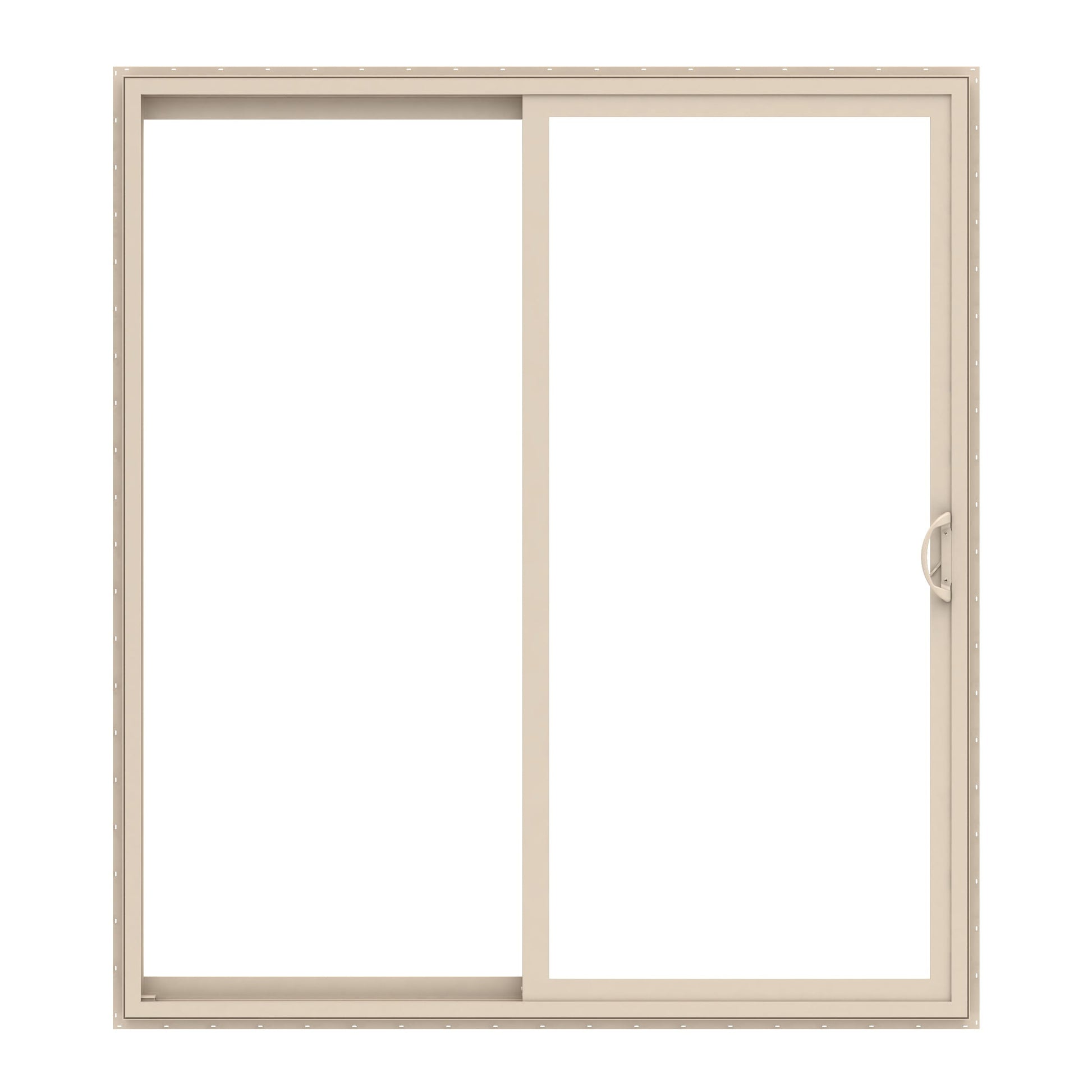 Pella 72-in x 96-in Vinyl Sliding, Left-hand sliding – product-only view
