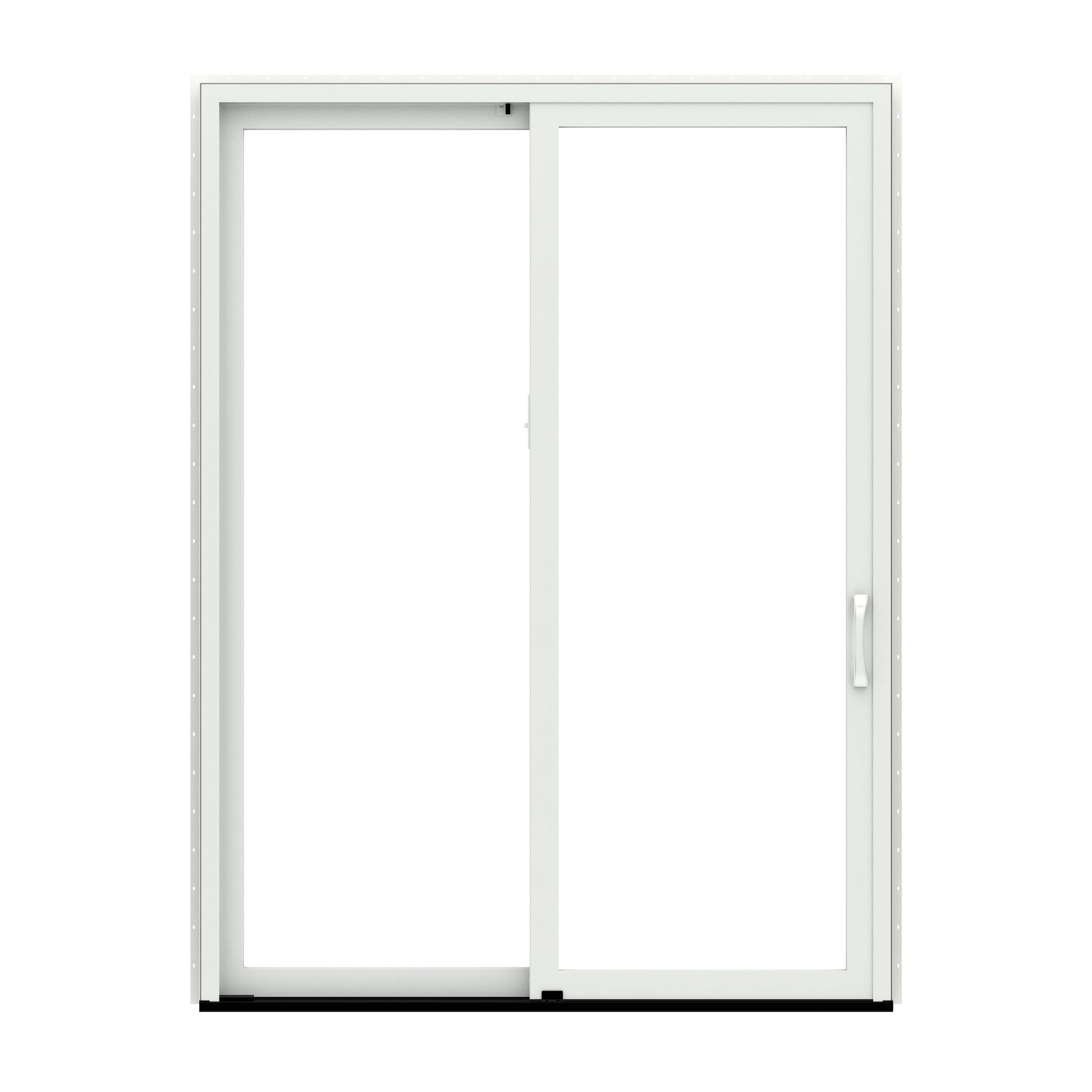 Pella 72-in x 80-in Fiberglass Sliding, Left-hand sliding – product-only view