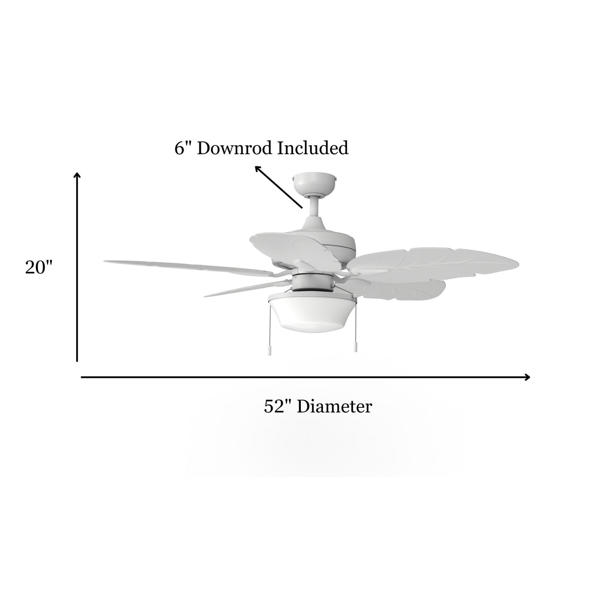 Harbor Breeze Waveport 52-in White LED Indoor/Outdoor Ceiling Fan (5-Blade)