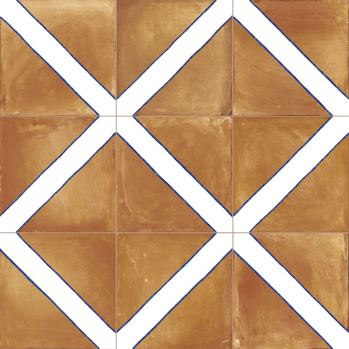Affinity Tile Sentier des Ocres Treillis Blue 8-in x 8-in Multi-finish Porcelain Floor and Wall Tile product image