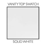 Camilla 61 in. Cultured Marble Vanity Top in Solid White with Double Basin - Super Arbor