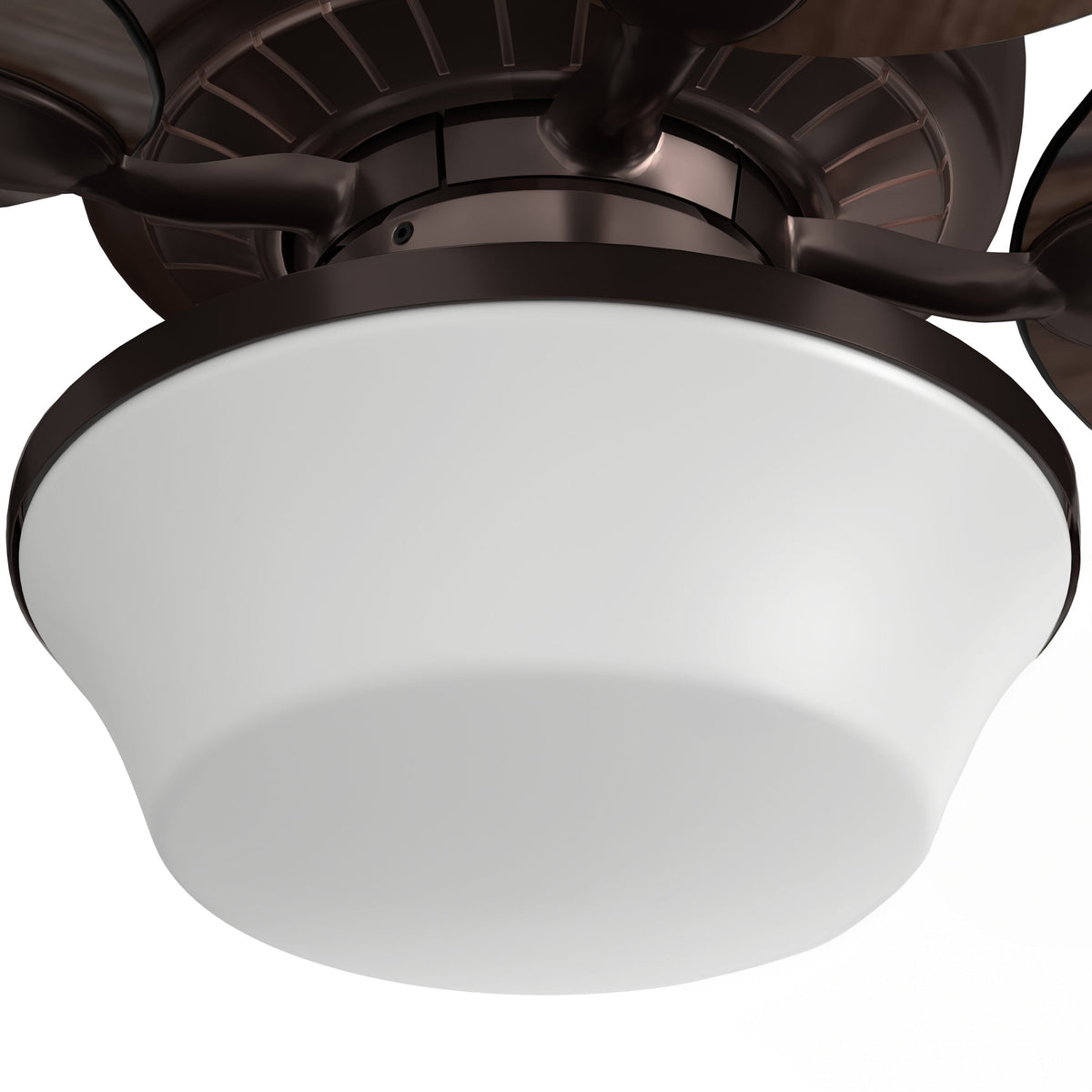 Harbor Breeze Waveport 52-in Weathered Bronze Indoor/Outdoor Ceiling Fan with Light Kit, 5 Blades