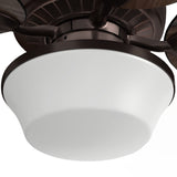 Harbor Breeze Waveport 52-in Weathered Bronze Indoor/Outdoor Ceiling Fan with Light Kit, 5 Blades