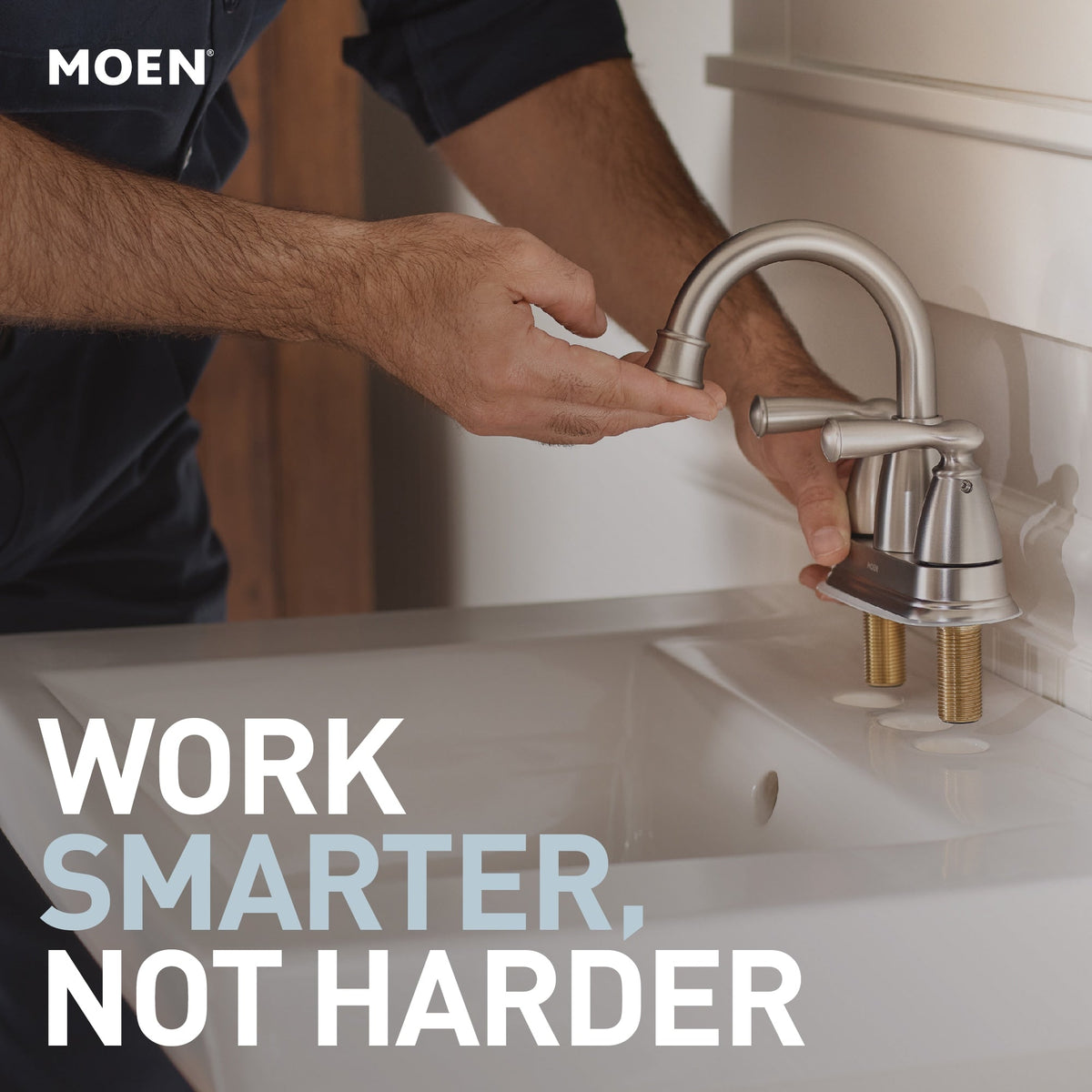 Moen Lindor Spot Resist Brushed Nickel 1-Handle Bathtub and Shower Faucet with Valve